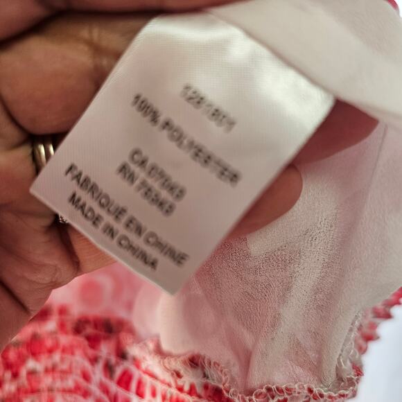 Joie Strawberry Patterned Peasant Top size Midium - Picture 5 of 6